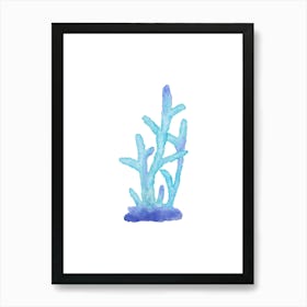 Coral Reef Watercolor Painting 2 Art Print