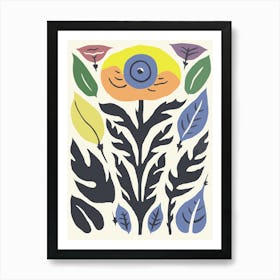 Flowers And Leaves 18 Art Print