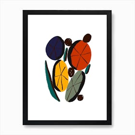 Abstract Flowers - 4 Art Print