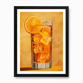 Orange Juice In A Glass 4 Art Print