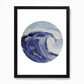 Circle Ocean Waves Art Print