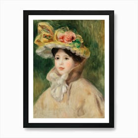 Girl In A Hat 4 Art Print