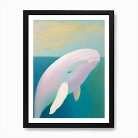 Beluga Whale Abstract 2 Art Print