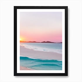 Whitehaven Beach, Australia Pink Photography 1 Art Print