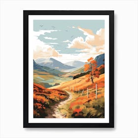 The Great Glen Way Scotland 3 Hiking Trail Landscape Art Print