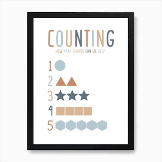 Counting Shapes Art Print