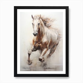 A Horse Painting In The Style Of Glazing 4 Art Print