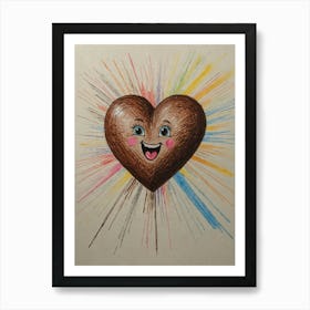 Chocolate Heart 2 Art Print