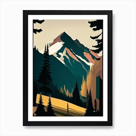 Banff National Park Canada Retro Art Print