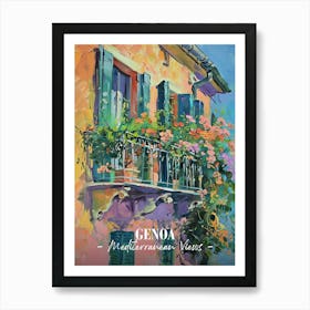 Mediterranean Views Genoa 3 Art Print