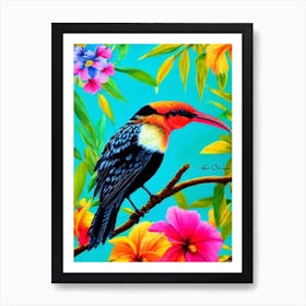 Hoopoe Tropical bird Art Print