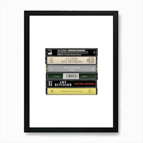 Joy Division - Music Poster - Albums on Cassette Print Art Print