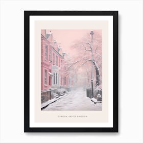 Dreamy Winter Painting Poster London United Kingdom 10 Art Print