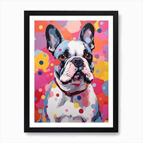 French Bulldog Pop Art Paint 3 Art Print