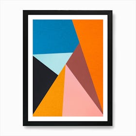 Geometric and colorful 8 Art Print