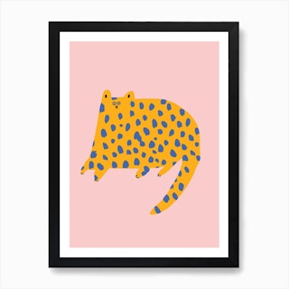 Dotty Cat Art Print