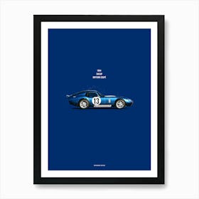 Cars in Colors, Shelby Daytona Coupe Art Print