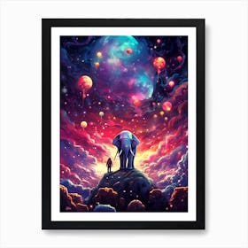 Elephant In The Sky Art Print