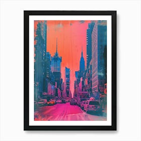 Polaroid Inspired New York Cityscape  1 Art Print