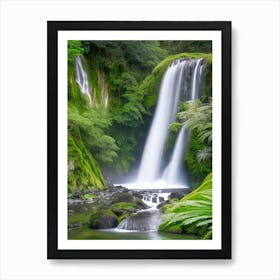 Mclean Falls, New Zealand Realistic Photograph (2) Art Print