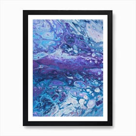 Glacial Crevasse Art Print