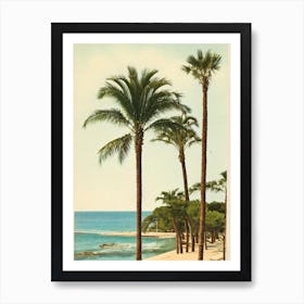 Plage Des Graniers Saint Tropez France Vintage Poster