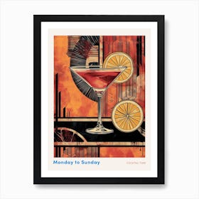 Art Deco Cocktail 6 Poster Art Print
