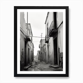 Alghero, Italy, Black And White Photography 1 Art Print