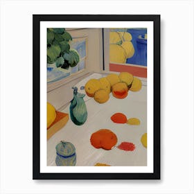 Countertop Fruits Art Print