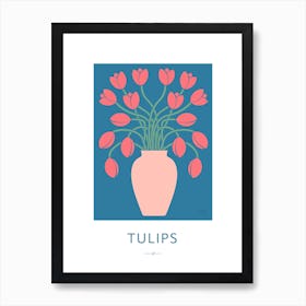 Tulips Flower Market Art Print Art Print