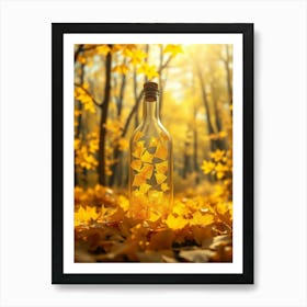 Autumn Leaves In A Bottle Art Print