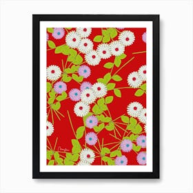 Mikado Flowers Art Print