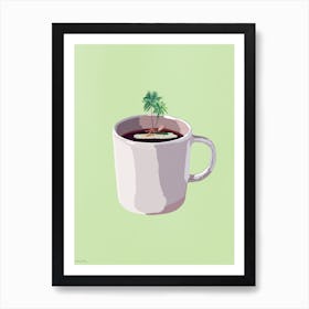 Coffee Island Art Print