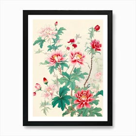 Chinese Flower Painting 2 Art Print