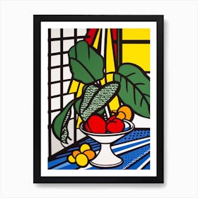 Anthurium Flower Still Life  4 Pop Art Style Art Print