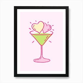 Love Martini Art Print