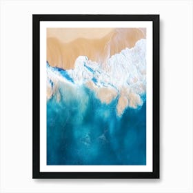 Aerial View Of The Beach Art Print