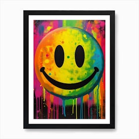 Smiley Face Emoji Art Print