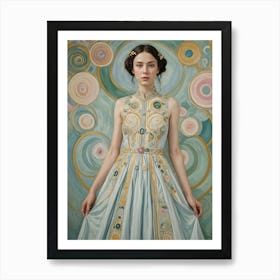 Woman In A Dress Art Print