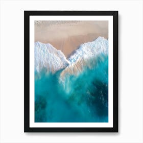 Aerial View Of A Beach 7 Art Print