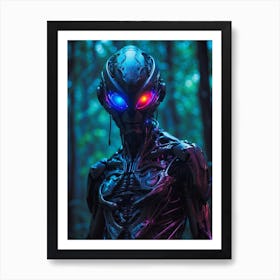 Aliens In The Woods Art Print