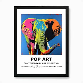 Poster Elephant Pop Art 3 Art Print