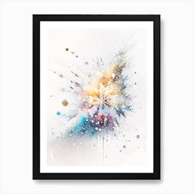 Bullet, Snowflakes, Storybook Watercolours 2 Art Print