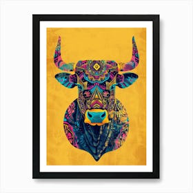 Bull Print Art Print