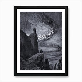 Inferno Canto 5, The Souls of the Lustful Swept up in Eternal Wind - Gustave Dorè, 1866 in Remastered HD Art Print