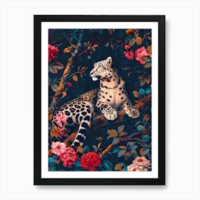 Leopard In The Forest Art Print