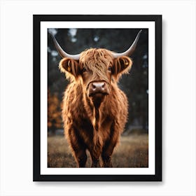 Highland Cow Art Print