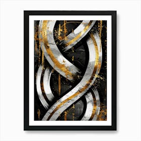 Black And Gold 55 Art Print