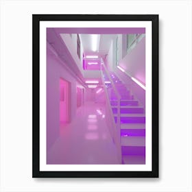 Purple Staircase Art Print