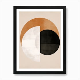 Monochrome Mainz Geometric Tranquility Art Print